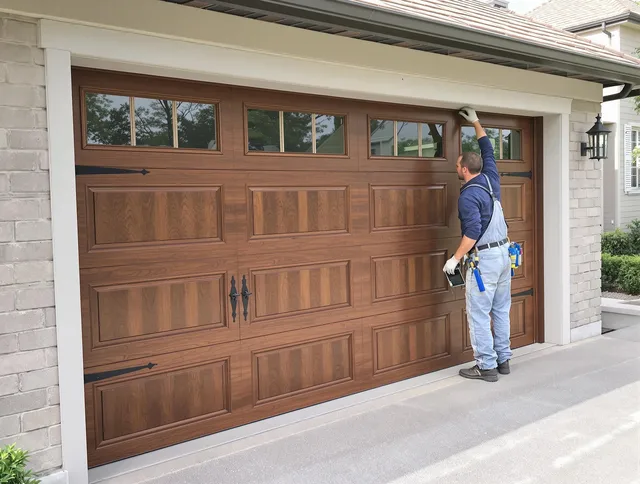 Custom garage door showcase by Maynard Garage Door Repair in Maynard
