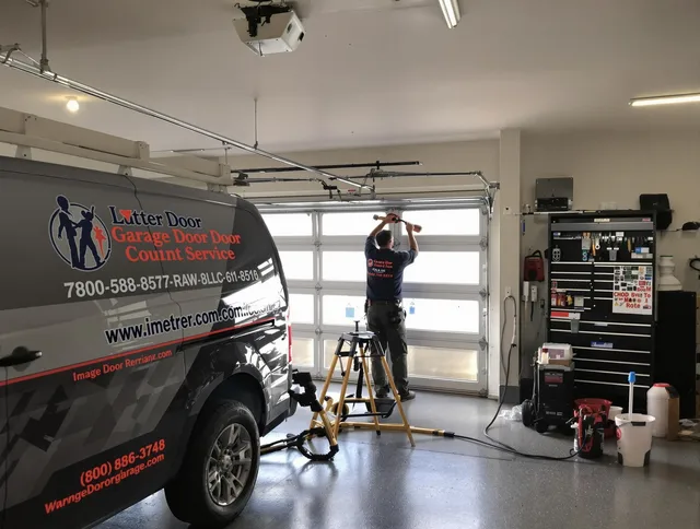 Maynard Garage Door Repair team performing same-day garage door repair in Maynard